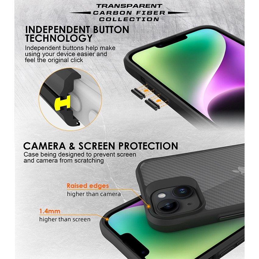 Koolstofvezel behuizing