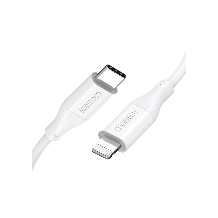 Choetech USB MFI Type-C naar Lightning 1,2m Kabel Wit
