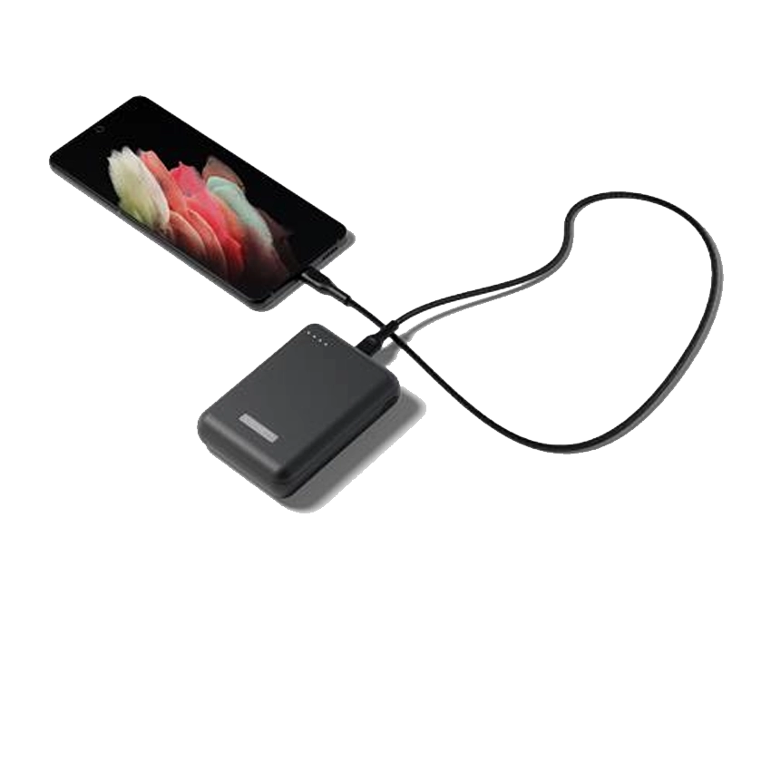 Cygnett Snelladen reisbundel 10000mAh Powerbank USB-C naar Lightning Kabel Zwart