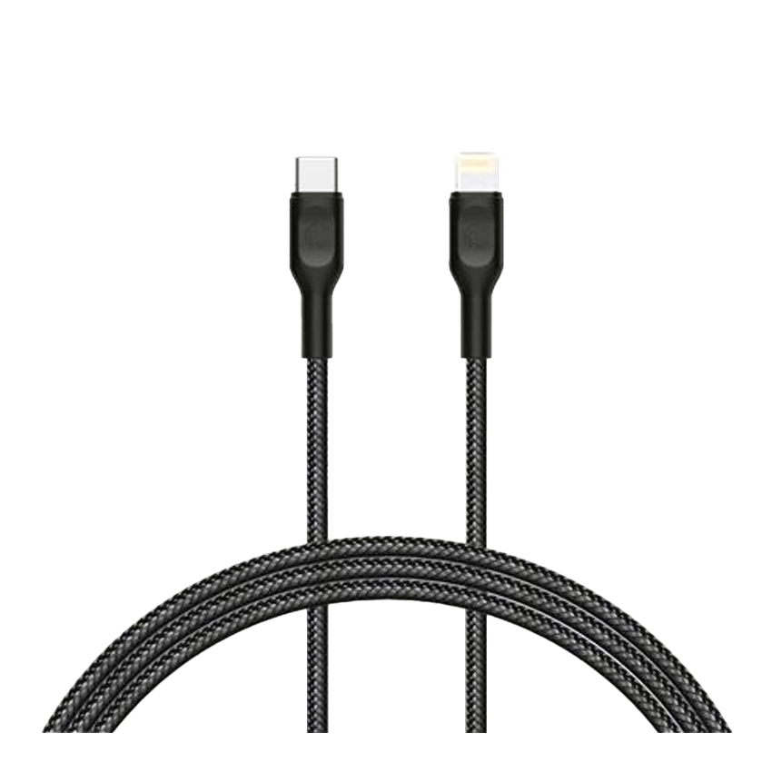 Cygnett Snelladen reisbundel 10000mAh Powerbank USB-C naar Lightning Kabel Zwart