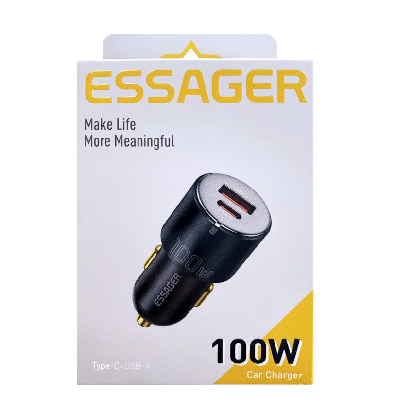 Essager 100W Type C & USB Autolader