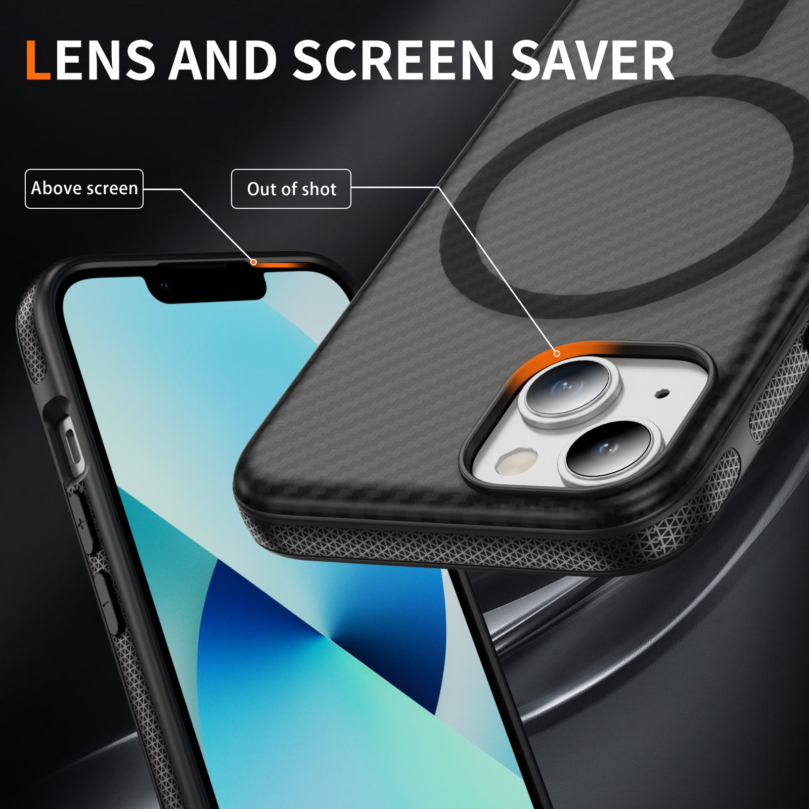 Fulcrum-Carbon Fiber-Magsafe Case iPhone 13/ 14