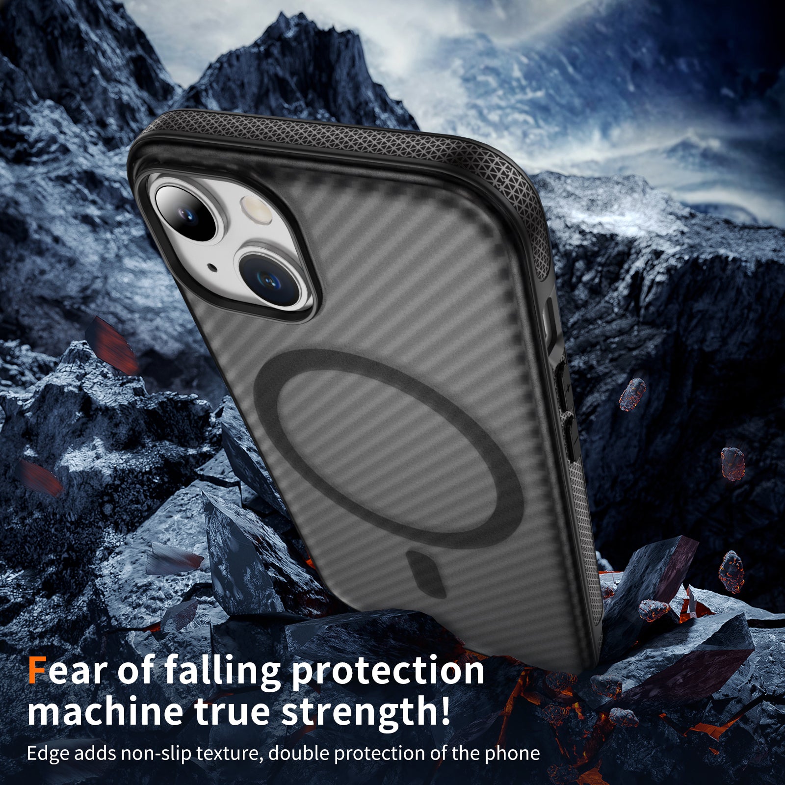 Fulcrum-Carbon Fiber-Magsafe Case iPhone 15