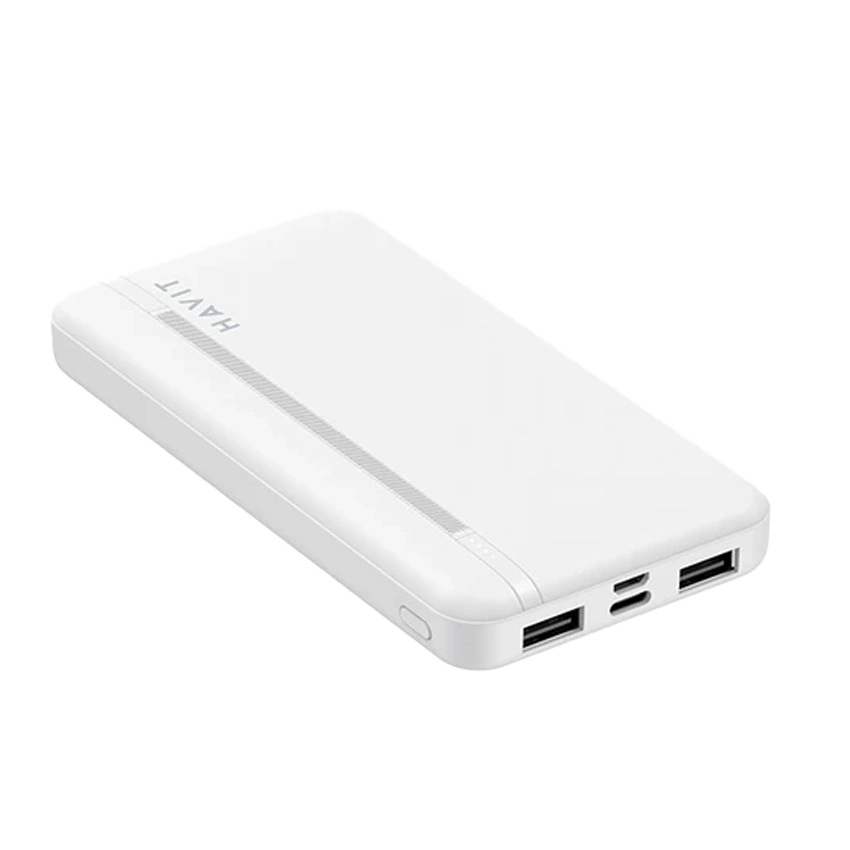 HAVIT Smart Draagbare Powerbank 10000mAh Wit met LED Indicator PB89