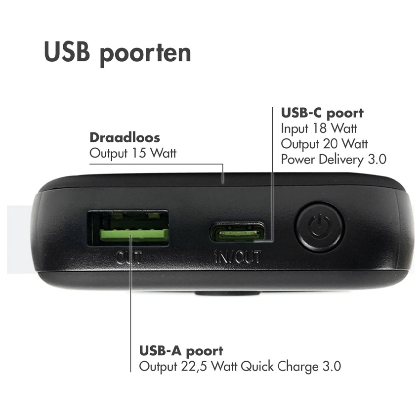 iMoshion Magnetische Powerbank met LED-display 10.000 mAh