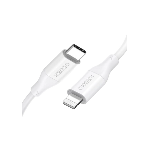 Choetech USB MFI Type-C naar Lightning 1,2m Kabel Wit