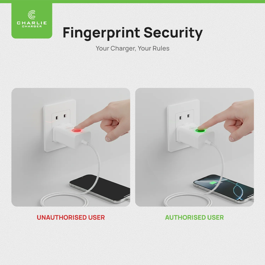 Charlie Charger 30W  Lightning USB 2 Metre  White