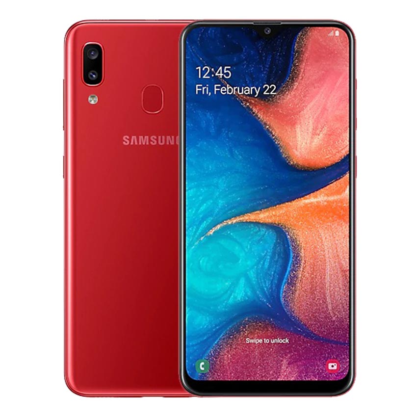 Samsung Galaxy A20 red