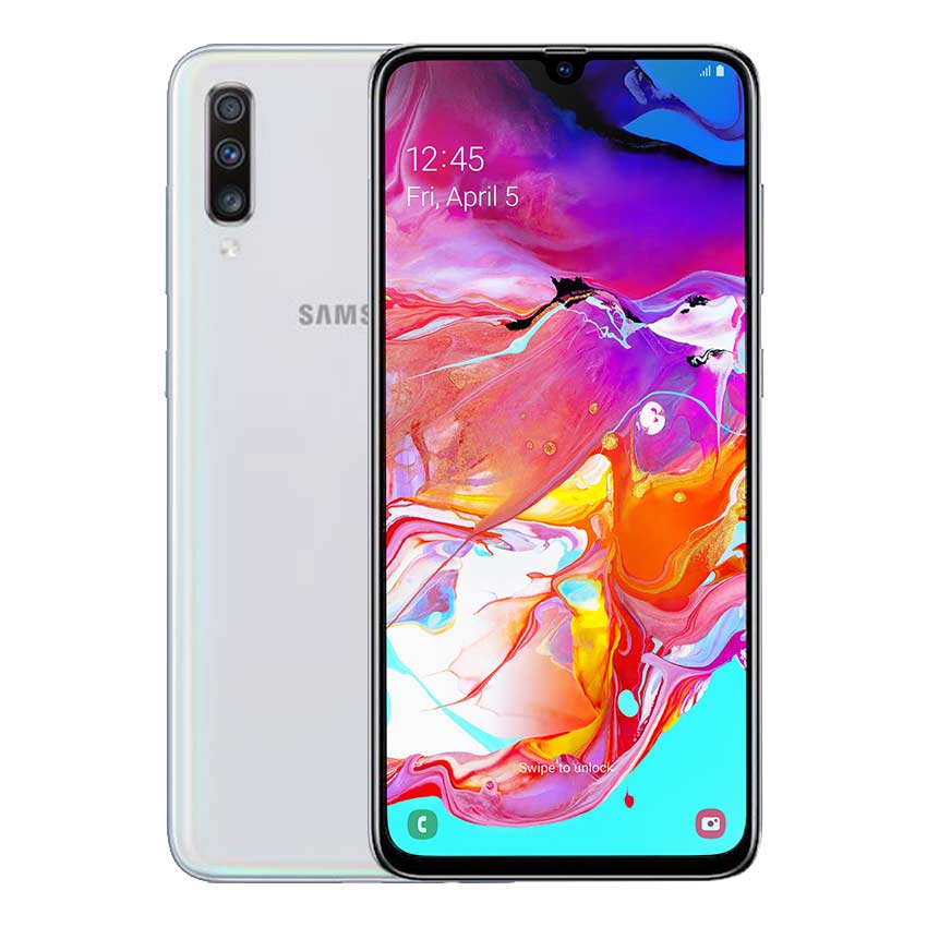Samsung Galaxy A70 White - Fonez -Keywords : MacBook - Fonez.ie - laptop- Tablet - Sim free - Unlock - Phones - iphone - android - macbook pro - apple macbook- fonez -samsung - samsung book-sale - best price - deal